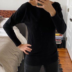 SISLEY Black Sweater Size Small